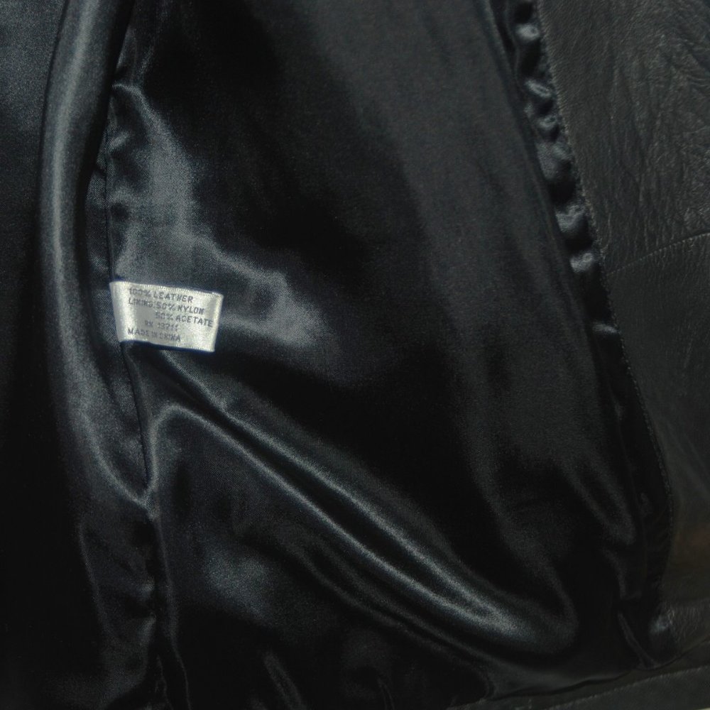 Valerie Stevens Petites Genuine Lamb Leather w/Fur Collar Jacket - Picture 4 of 7